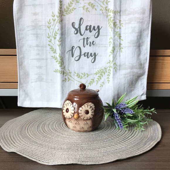 Grasslands Road Kitchen Grasslands Road Owl Jam Pot With Spoon Poshmark
